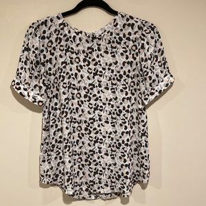 LOFT animal print blouse